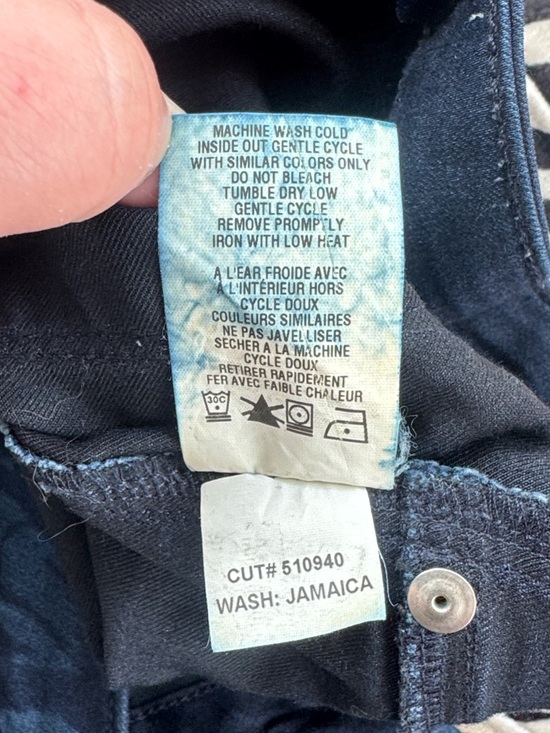 LEVEL 99 Janice Mid Rise Skinny Denim Jeans Floral Jamaica Dark Blue 26 - Picture 8 of 10